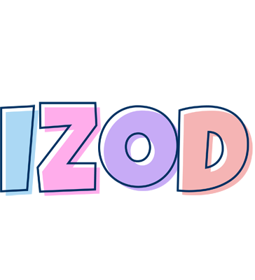 Izod pastel logo