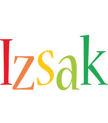 Izsak birthday logo