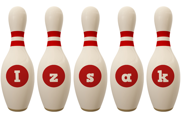 Izsak bowling-pin logo