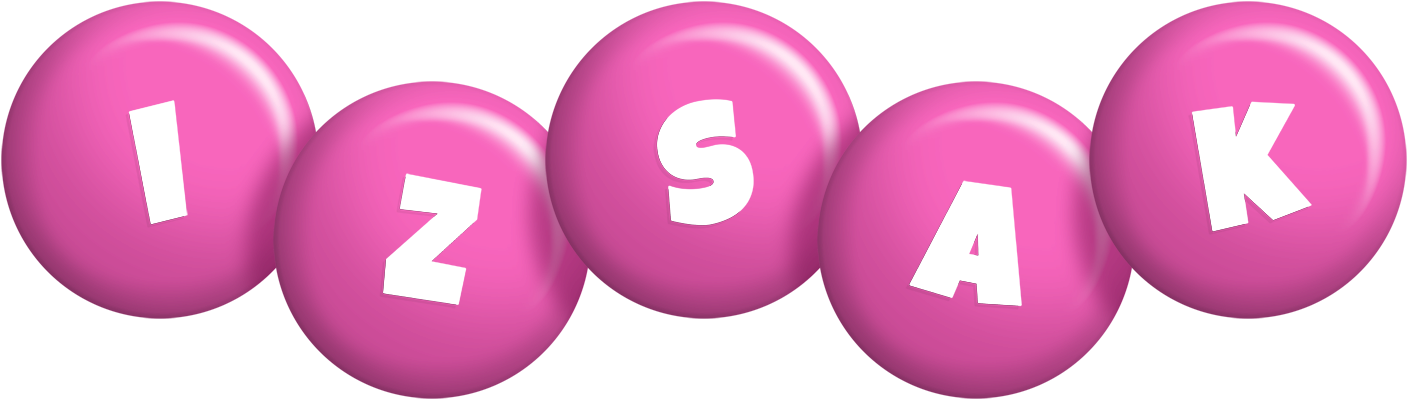 Izsak candy-pink logo