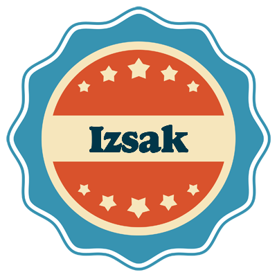 Izsak labels logo