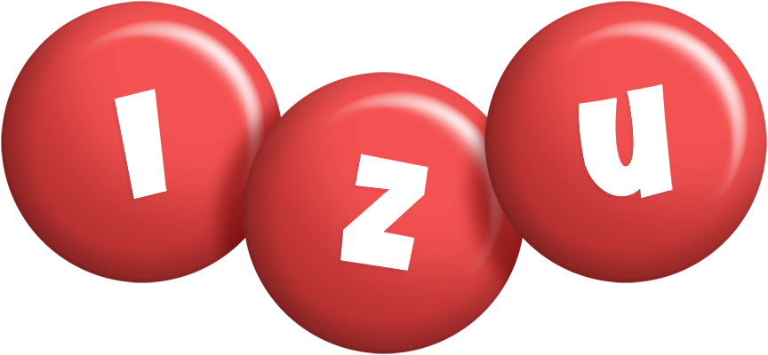 Izu candy-red logo