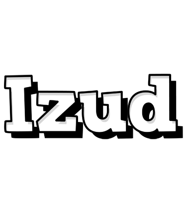 Izud snowing logo