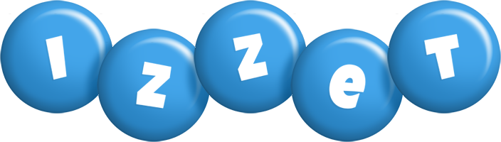 Izzet candy-blue logo