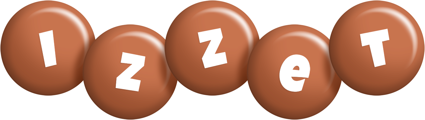Izzet candy-brown logo