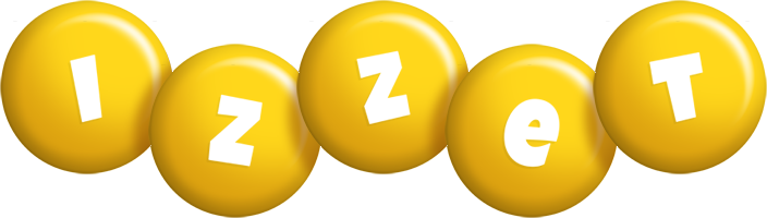 Izzet candy-yellow logo