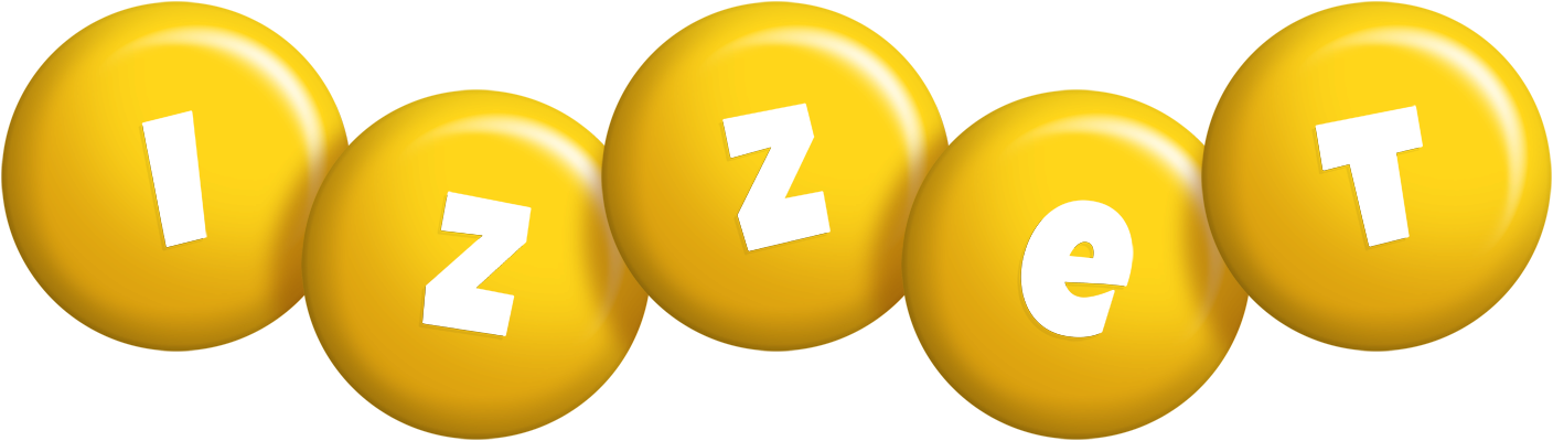 Izzet candy-yellow logo