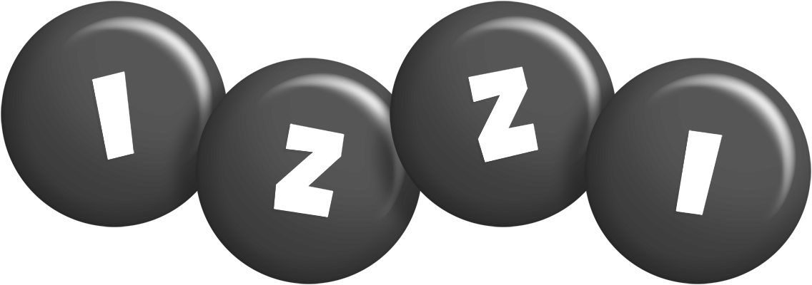 Izzi candy-black logo
