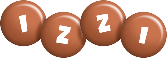 Izzi candy-brown logo