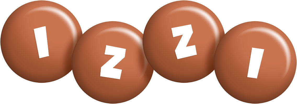 Izzi candy-brown logo