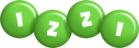 Izzi candy-green logo