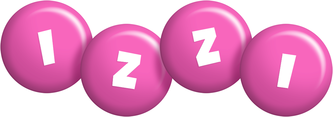 Izzi candy-pink logo