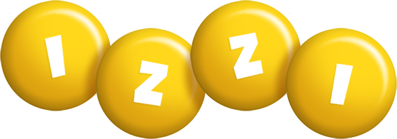 Izzi candy-yellow logo