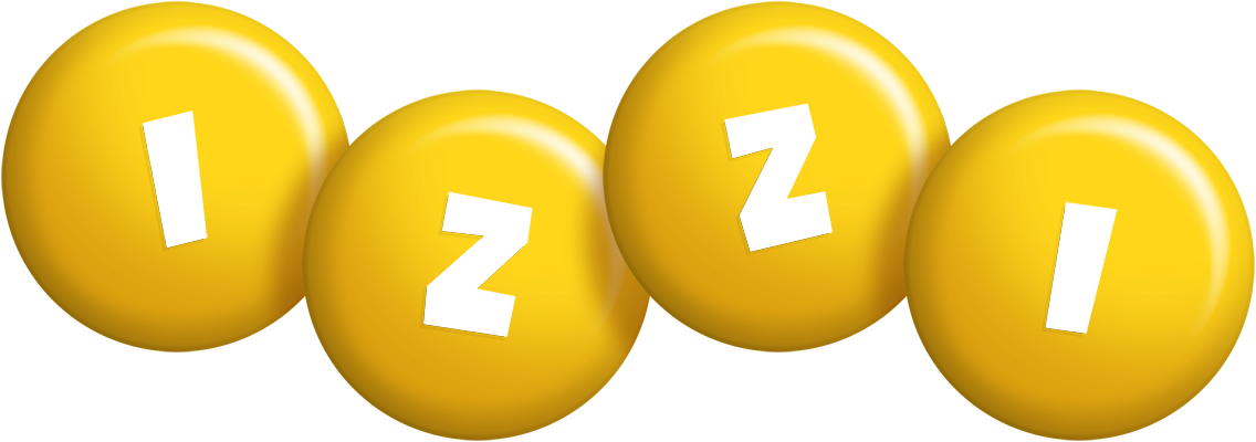 Izzi candy-yellow logo