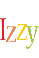 Izzy birthday logo