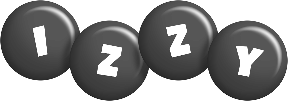 Izzy candy-black logo