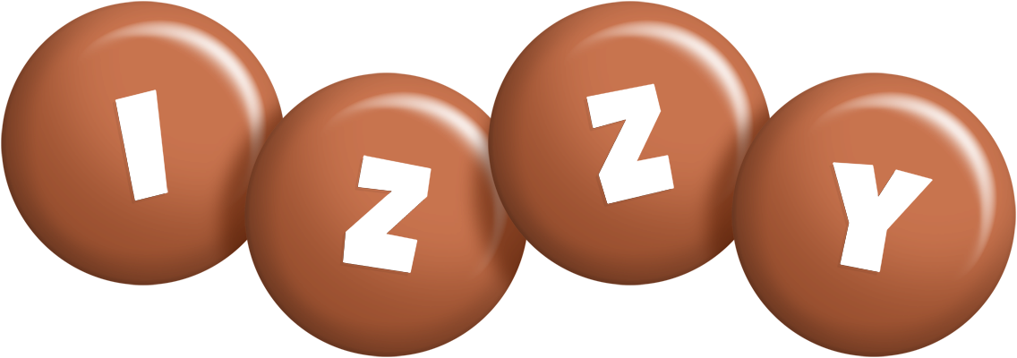 Izzy candy-brown logo