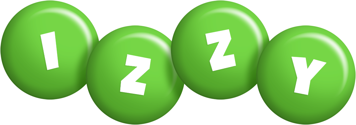 Izzy candy-green logo