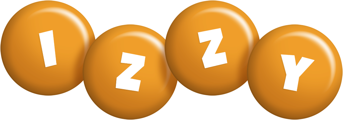 Izzy candy-orange logo