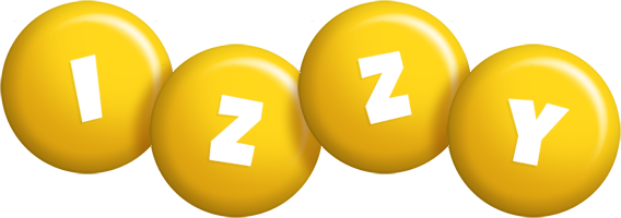 Izzy candy-yellow logo