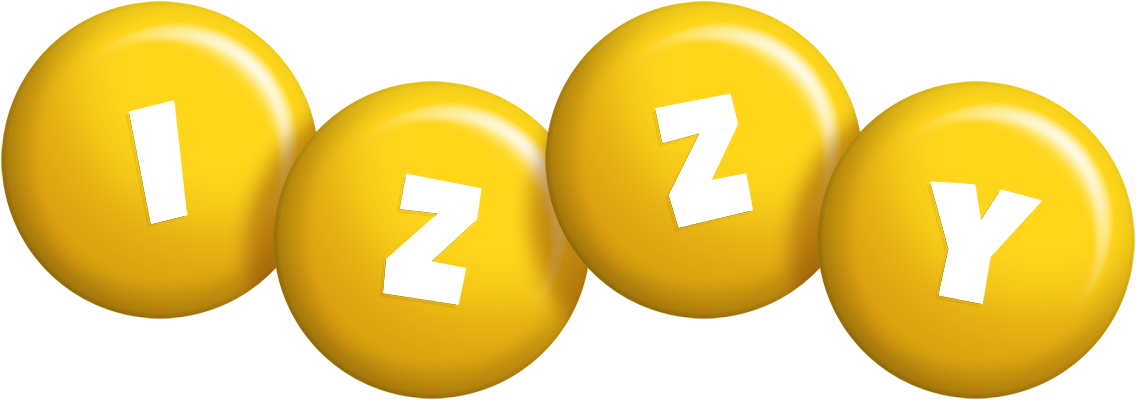 Izzy candy-yellow logo