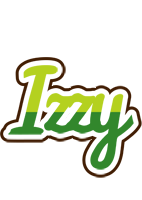 Izzy golfing logo
