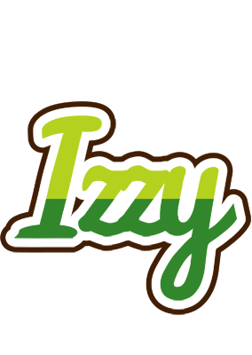 Izzy golfing logo