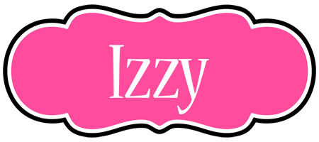Izzy invitation logo