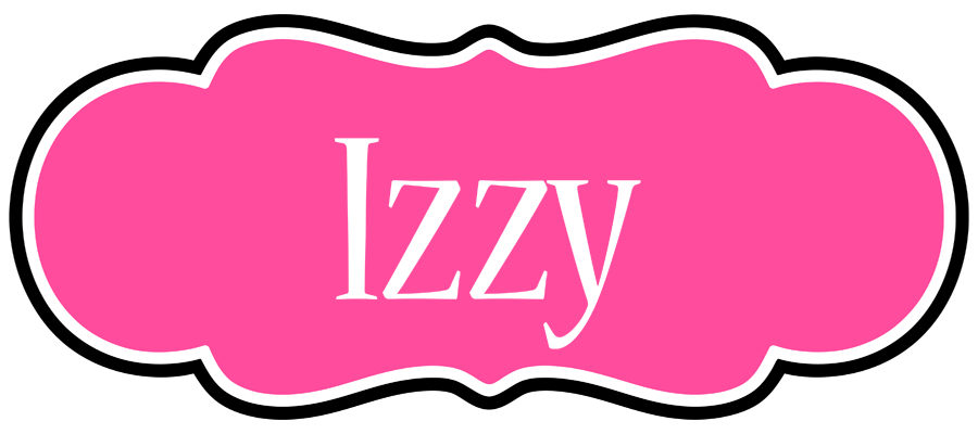Izzy invitation logo