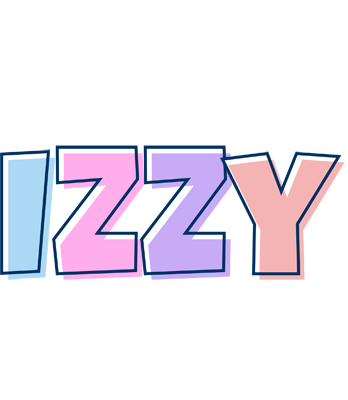Izzy pastel logo