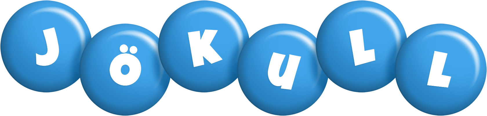 Jökull candy-blue logo