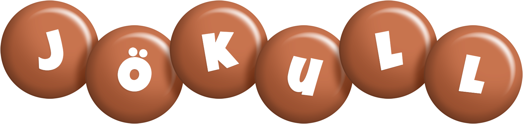 Jökull candy-brown logo