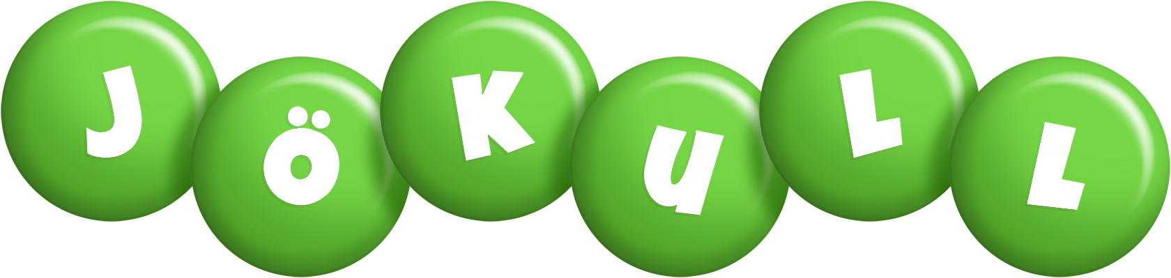 Jökull candy-green logo