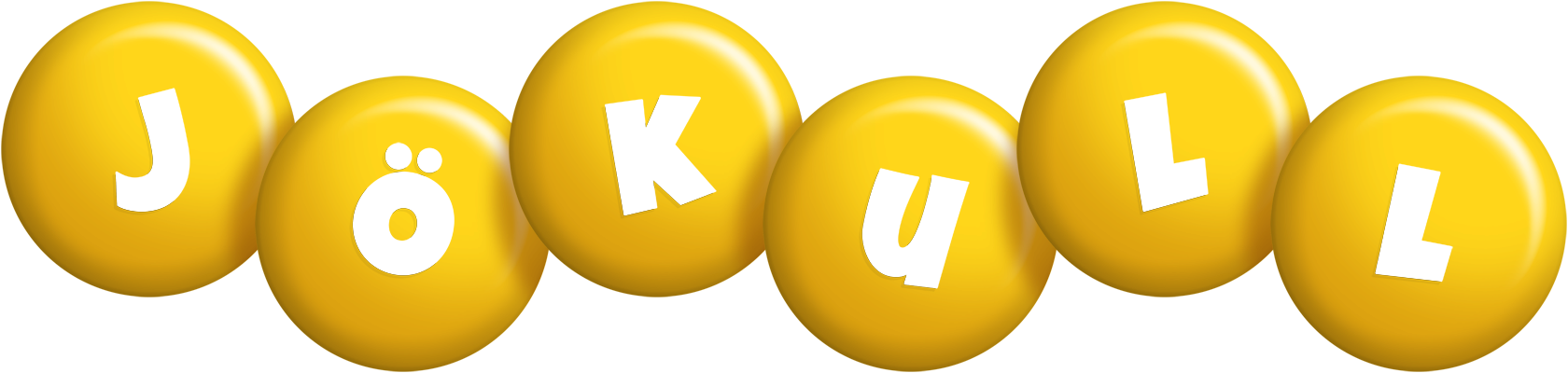 Jökull candy-yellow logo