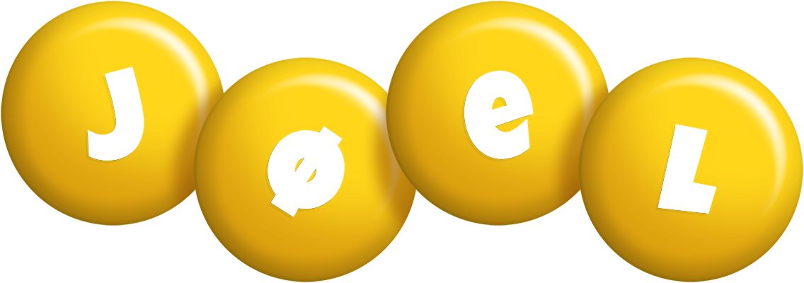 Jøel candy-yellow logo