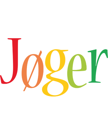 Jøger birthday logo