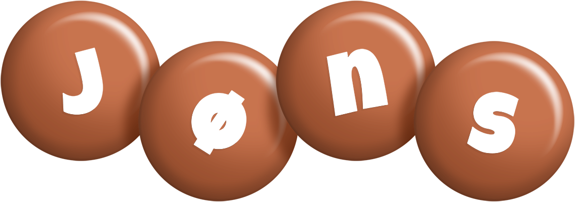 Jøns candy-brown logo
