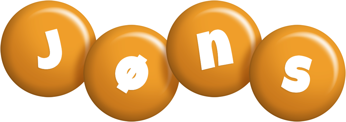 Jøns candy-orange logo
