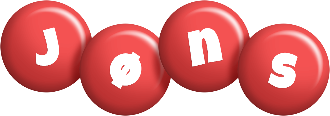 Jøns candy-red logo