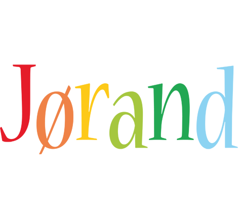 Jørand birthday logo