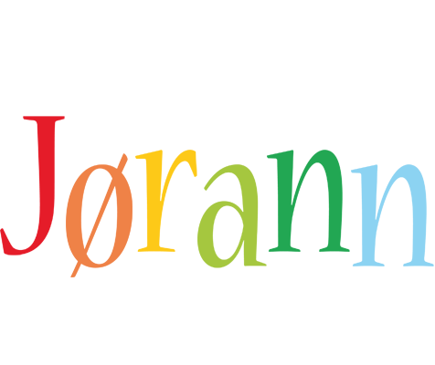 Jørann birthday logo