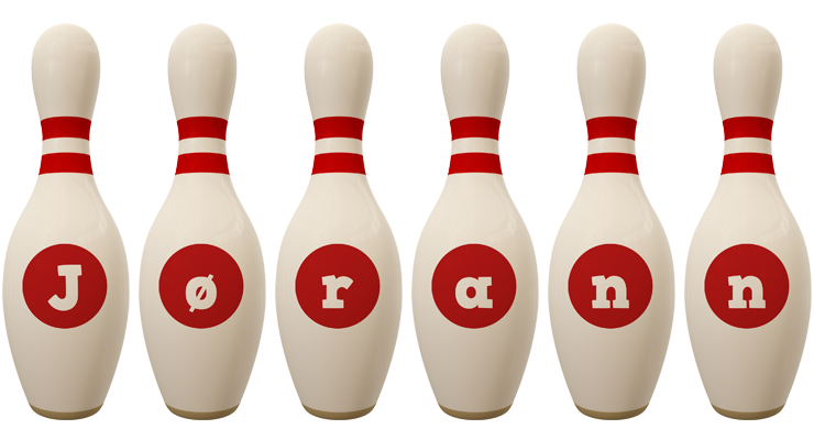 Jørann bowling-pin logo