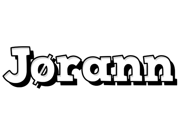 Jørann snowing logo