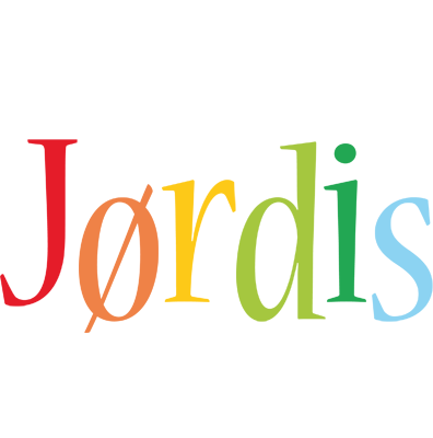 Jørdis birthday logo