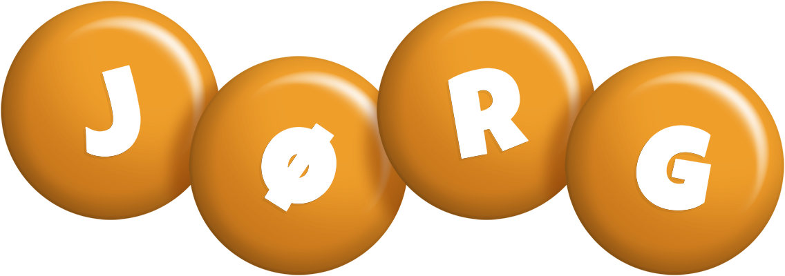 Jørg candy-orange logo