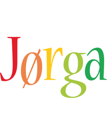 Jørga birthday logo