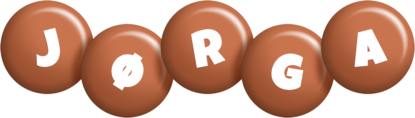 Jørga candy-brown logo
