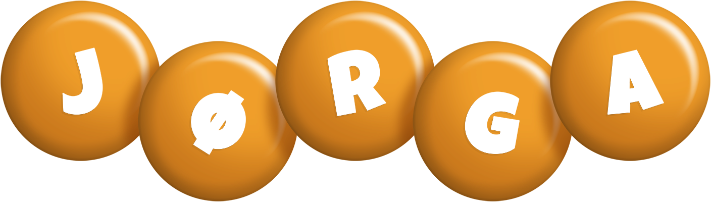 Jørga candy-orange logo