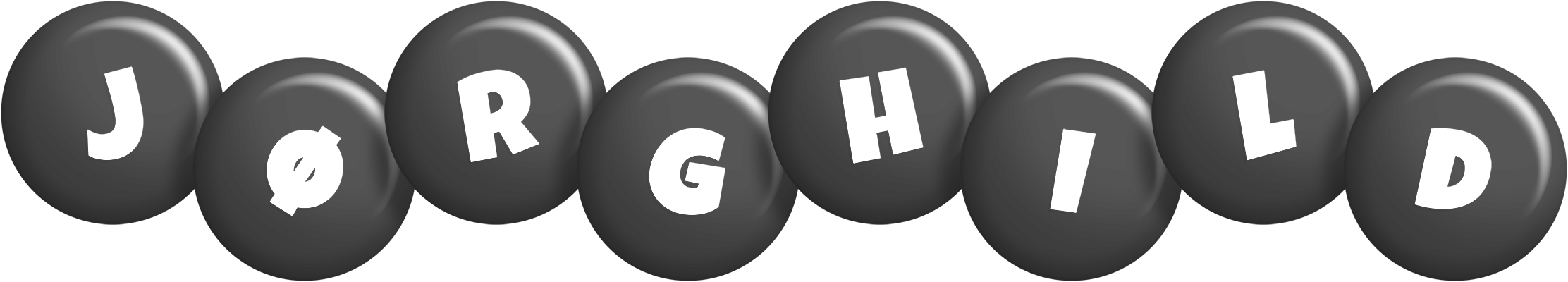 Jørghild candy-black logo