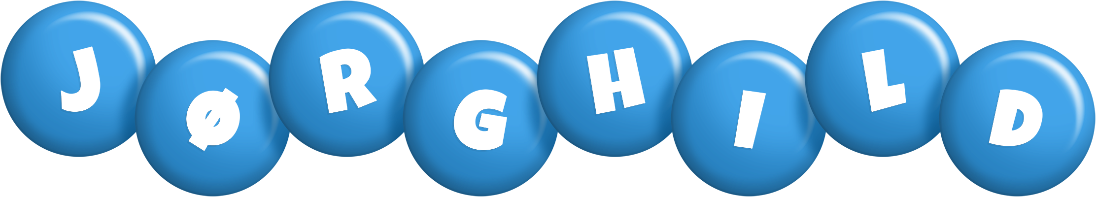 Jørghild candy-blue logo